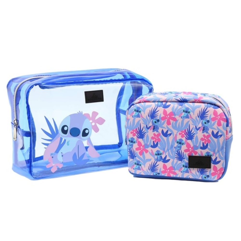 Disney Stitch Cosmetic Bag Set